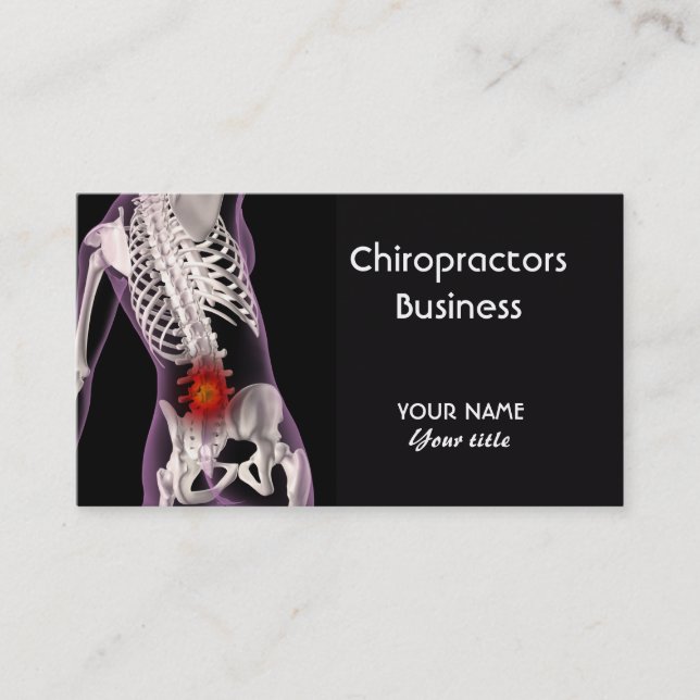Carte de visite de chiroprakteurs (Devant)