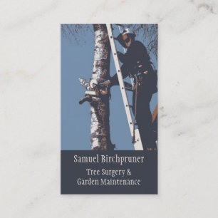 Carte de visite de chirurgie d'arbre