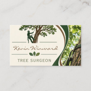 Carte de visite de chirurgien des arbres