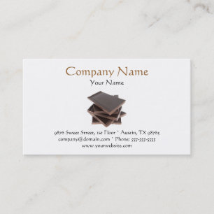 Carte de visite de chocolat