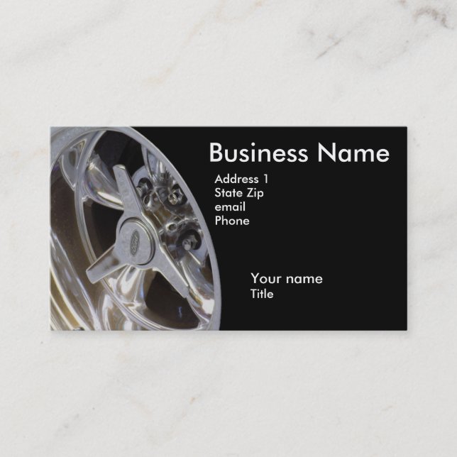 Carte de visite de chrome (Devant)