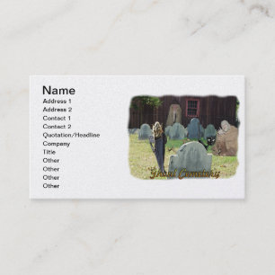 Carte de visite de cimetière de goule
