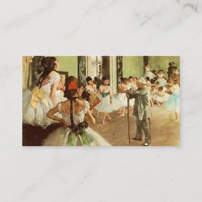Carte de visite de classe de danse (Devant)