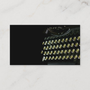 Carte de visite de clavier de machine à écrire