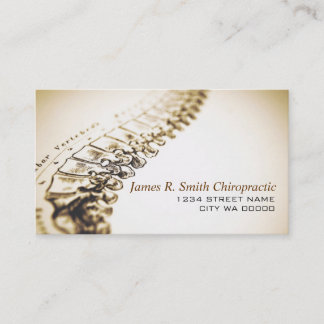 Carte de visite de clinique chiropratique