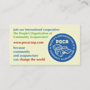 Carte de visite de clinique de POCA/Your