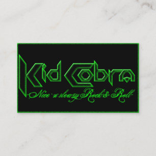 Carte de visite de cobra d'enfant