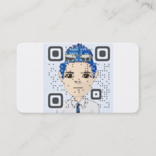 Carte de visite de code de QR