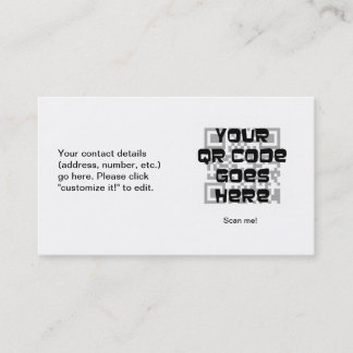 Carte de visite de code de QR