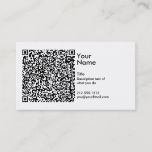 Carte de visite de code de QR