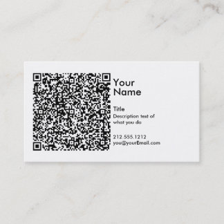 Carte de visite de code de QR