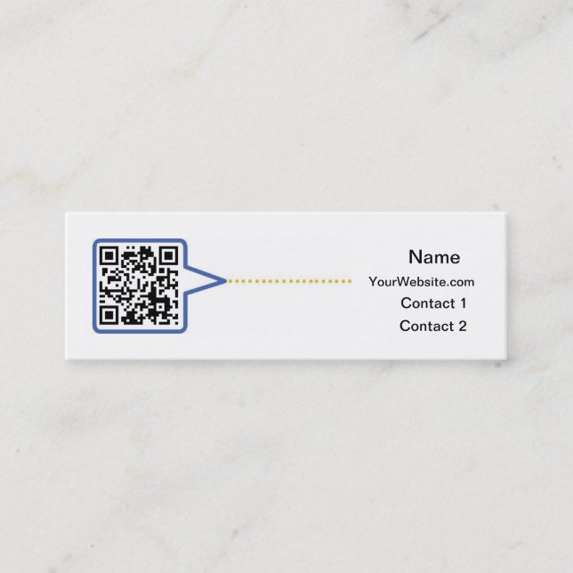 Carte de visite de code de QR (Devant)