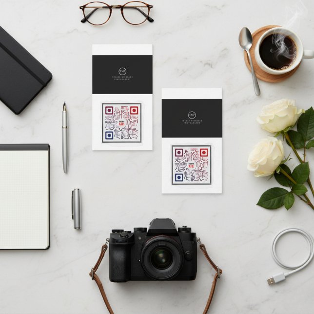 Carte de visite de code QR (Your Portfolio, Instantly Scanned. Your Connection, Always Secured.)