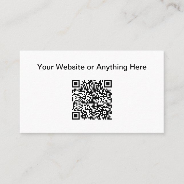 Carte de visite de code QR de petite quantité budg (Devant)
