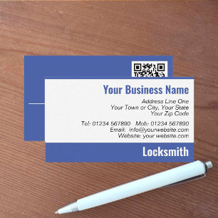 Carte de visite de code QR Locksmith