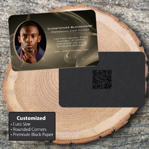 Carte de visite de code QR photo professionnel per