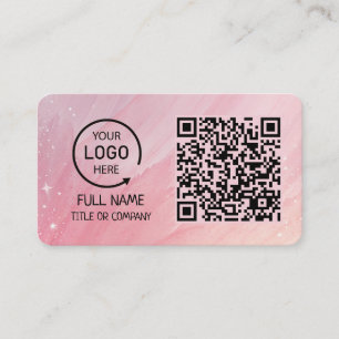 Carte de visite de code QR professionnel pour busi