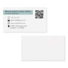 Carte de visite de code QR Turquoise