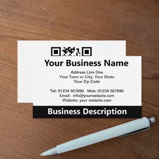 carte de visite de code QR vCard