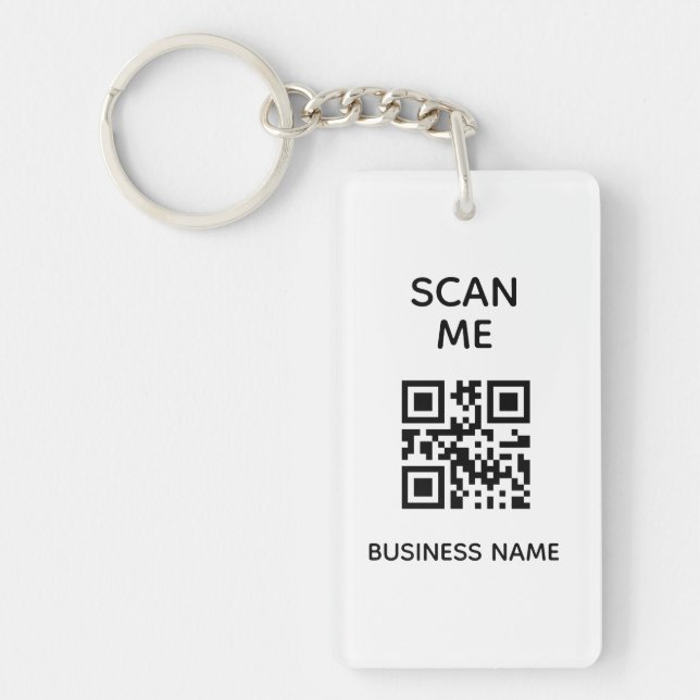 Carte de visite de code QR Votre Porte - clé de lo (Devant)