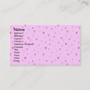 Carte de visite de coeur
