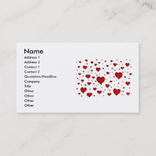 Carte de visite de coeur
