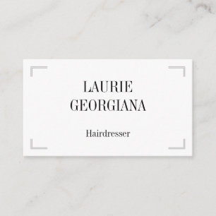 Carte de visite de coiffeur de base et propre