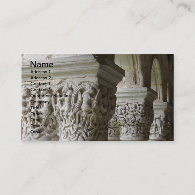 Carte de visite de colonnes (Devant)