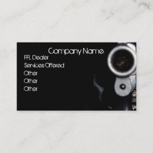 Carte de visite de commerçant FFL Revolver