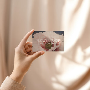 Carte de visite de commerce de conception de fleur