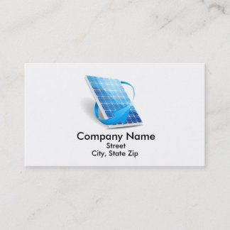 Carte de visite de compagnie de panneau solaire