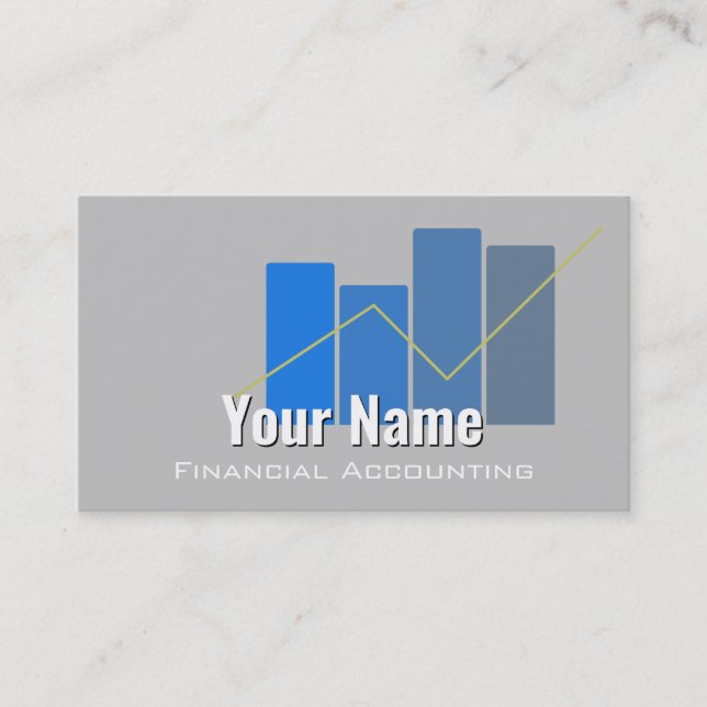 Carte de visite de comptabilité financière (Devant)