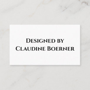 Carte de visite de concepteur
