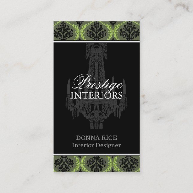 Carte de visite de concepteur d'intérieur (Devant)
