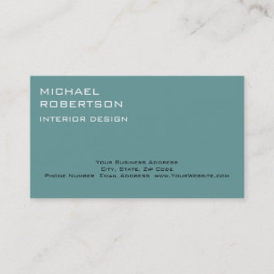 Carte de visite de concepteur d'intérieur bleu