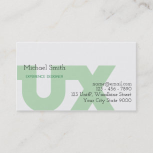 Carte de visite de concepteur d'UX