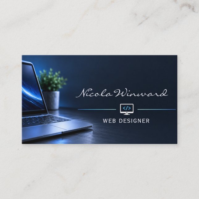 Carte de visite de concepteur Web (Devant)
