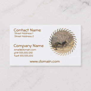 Carte de visite de conception de coyote