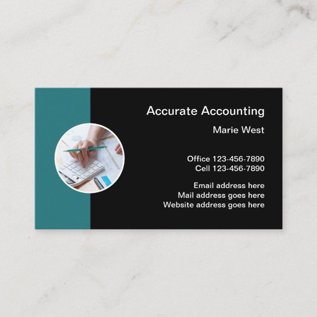  Carte de visite de conception de logo professionn (Devant)