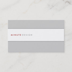 Carte de visite de conception de minute