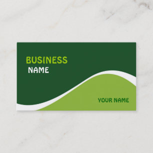Carte de visite de conception de vague simple