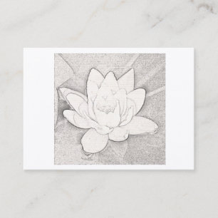 CARTE DE VISITE DE CONCEPTION GRAPHITE LOTUS