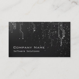 Carte de visite de conception moderne de techno -