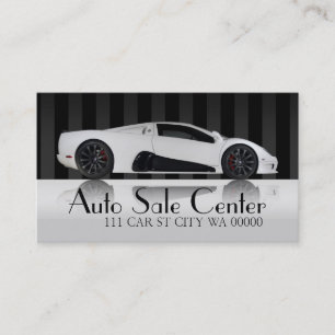 Carte de visite de concessionnaire automobile carr