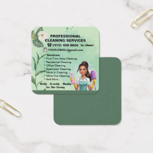 Carte de visite de concierge florale Entreprise de
