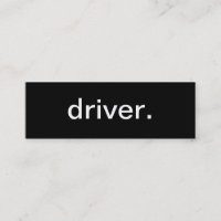 Carte de visite de conducteur