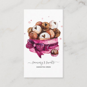 Carte de visite de confections de Chocolatier