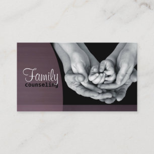Carte de visite de conseil familial