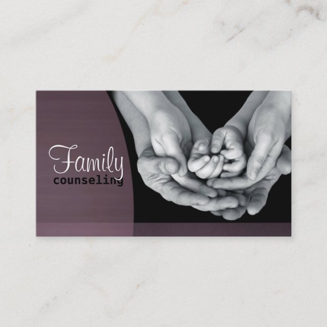 Carte de visite de conseil familial (Devant)