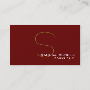 Carte de visite de conseil professionnel Monogramm